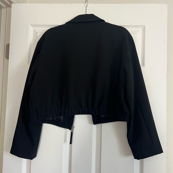 Zara zip up black bomber jacket - Picture 4 of 4